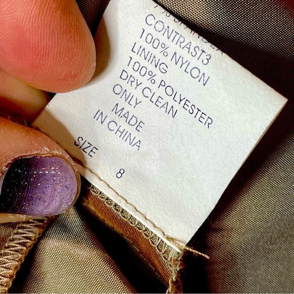 Tadashi Shoji Collection Metallic Beaded Party Dress - Picture 10 of 11